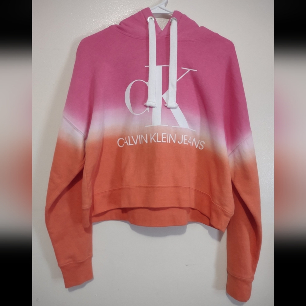 Calvin Klein Jeans Pullover crop hoodie (Woman's Small)